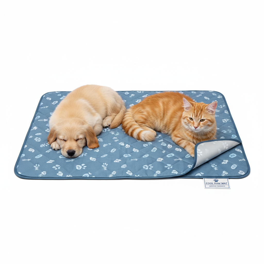 Pet cooling mat for dogs and cats in summer