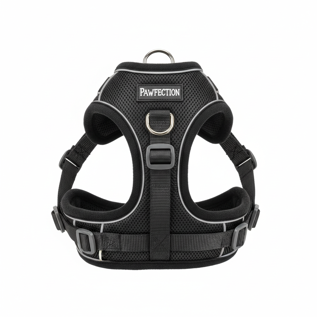 Comfortable padded no-pull dog harness