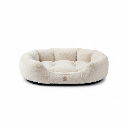 Cozy plush orthopedic dog bed