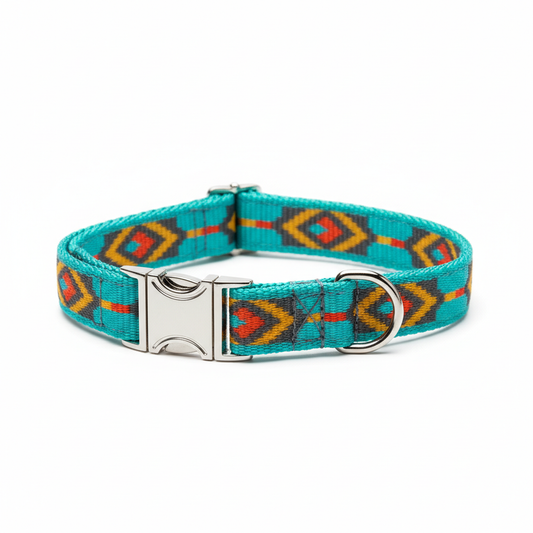 Stylish adjustable dog collar in multiple colors